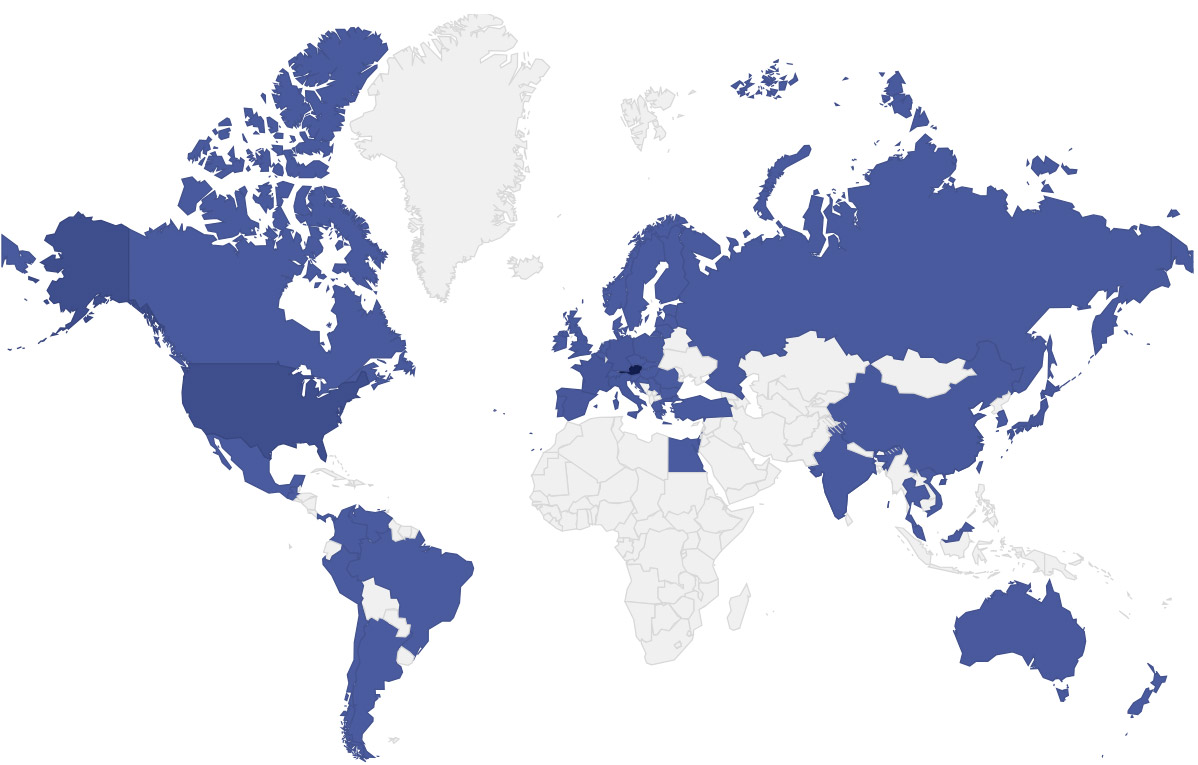 Number of Sites worldwide